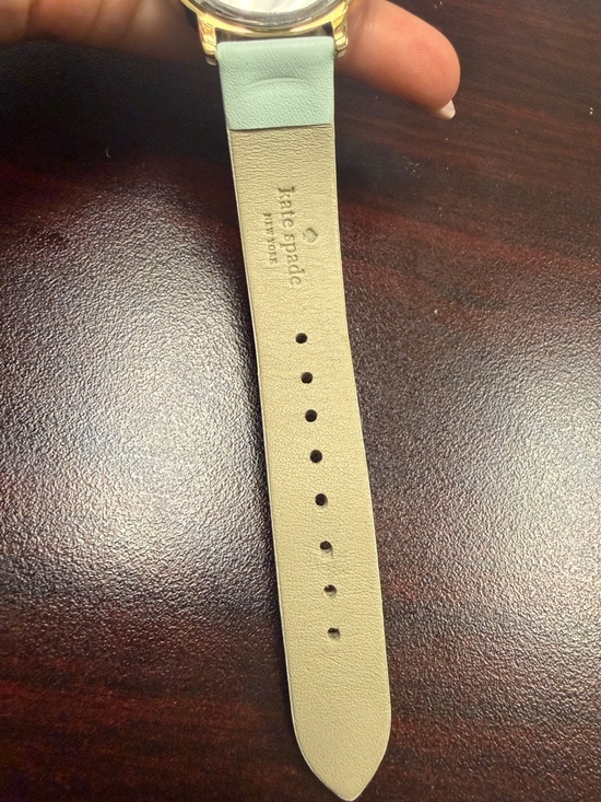 kate spade Gold Case Watch with Seafoam and White Dial